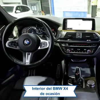 Interior del BMW X4 de ocasión