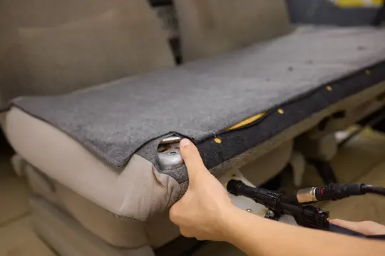 Tapizando asientos de coche